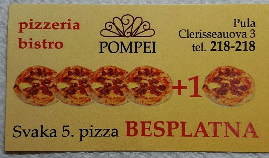 Pompei & Angulus, kartica lojalnosti