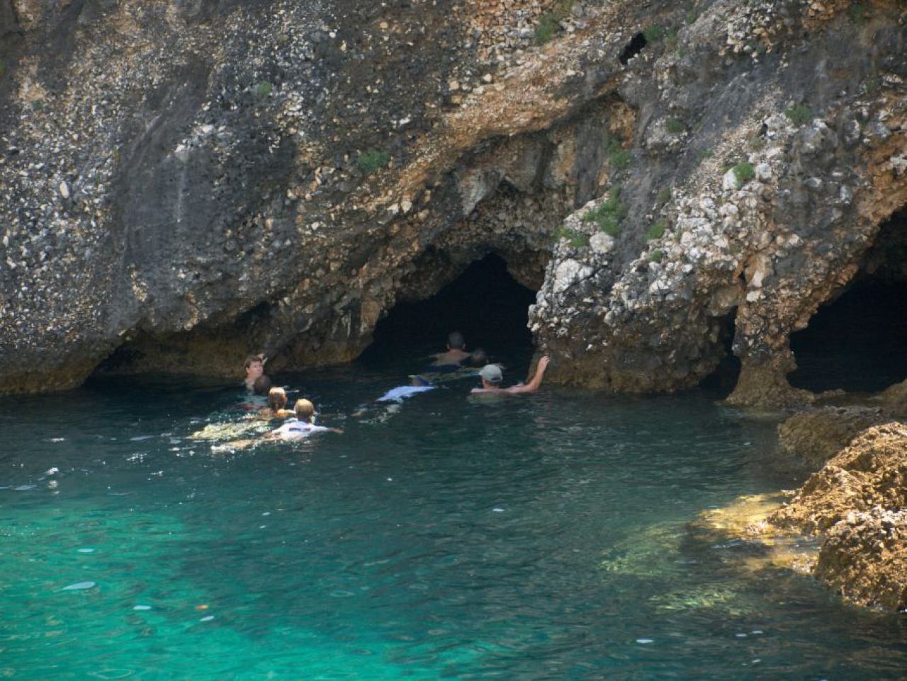 Blue sea cave boat tours
