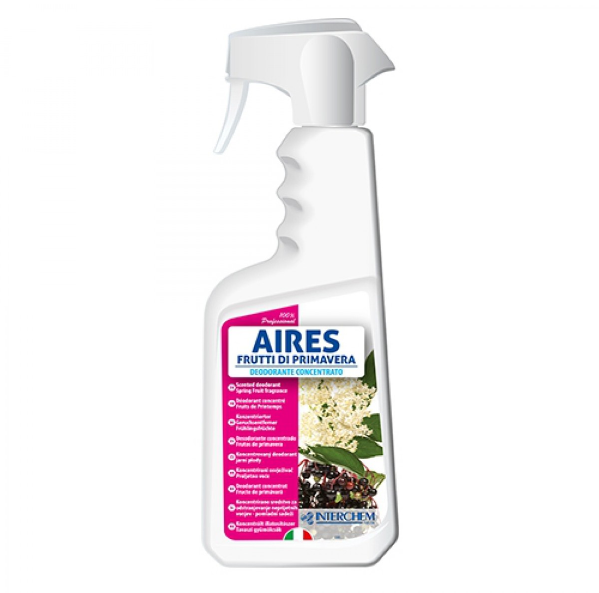 AIRES - 750ml / Super koncentrirani osvježivač za prostorije, površine i tkanine / Jak i dugotrajan miris / Ne sadrži tvari za bojanje/ Mirisi: vanilija i sandal, morska svježina, proljetne vočke, mimoza