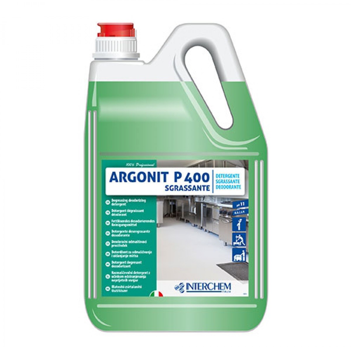 ARGONIT P400 - 5 lit / Deterdžent za čišćenje, odmašćvanje i  uklanjanje mirisa sa podova i radnih površina