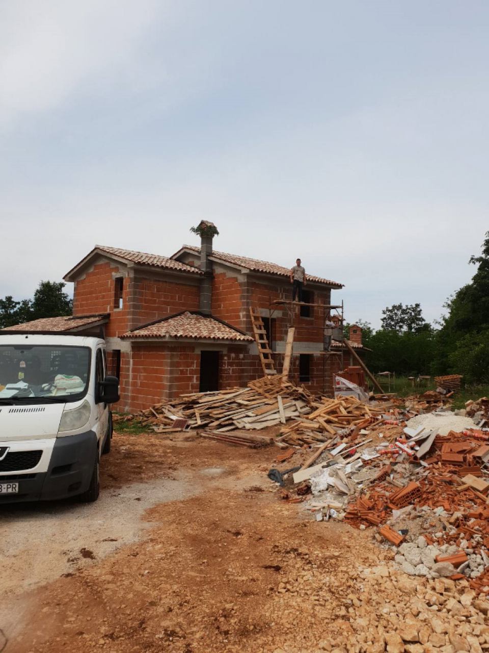 Building house in Istria