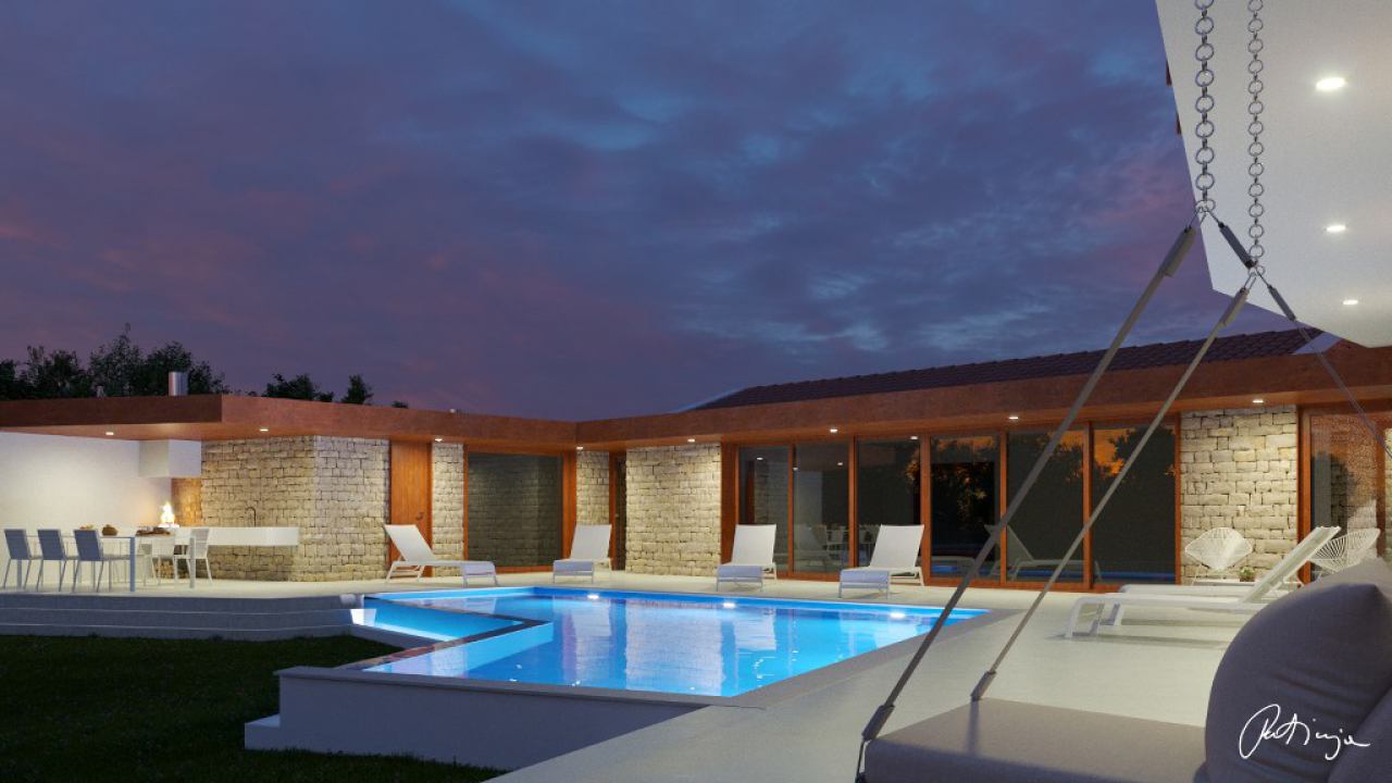Gradnja kuće s bazenom Istra