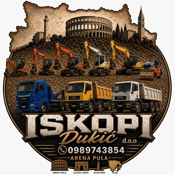 Iskopi bagerom, za bazene, temelje, prijevoz kamionom, odvoz šute