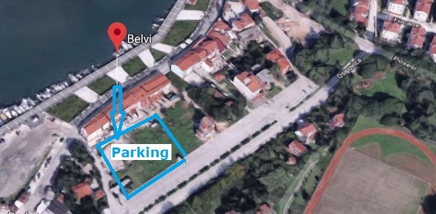 Restaurant Belvi, parking, Medulin